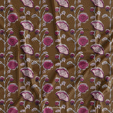Digital Printed Kalamkari Floral Fabric For Ethnic Wear
